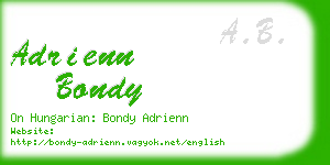 adrienn bondy business card